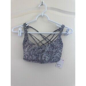 NWT Lululemon Free to Be Bra Wild Summer Shade Ice Grey Size 6